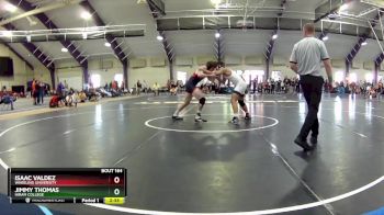 174 lbs Cons. Round 3 - Isaac Valdez, Wheeling University vs Jimmy Thomas, Hiram College