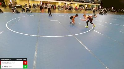 7th - 8th grade - 88 Cons. Round 2 - Daniel White, Iowa vs Connor Hartman, Pack 732 Wrestling Academy