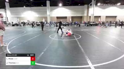 123 lbs Consi Of 8 #2 - Landen Moss, Compound WC vs Justin Thomas, River Rats WC
