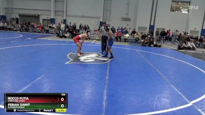 133 lbs Cons. Round 4 - Febian Dawit, Elizabethtown vs Rocco Futia, Cortland State