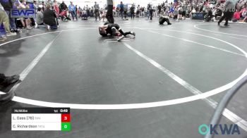 76/80 lbs Rr Rnd 1 - Landon Dass (76), Shelton Wrestling Academy vs Chilo Richardson, Tecumseh Youth Wrestling