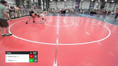 100 lbs Rr Rnd 1 - Ethan Woodring, Ride Out Wrestling Club vs Emmitt Myers, Golden Barracuda