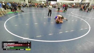 190 lbs Quarterfinal - Jack Doughty, Goldman`s Wrestling Academy Of The Rockies vs Asa Knutson, Washington