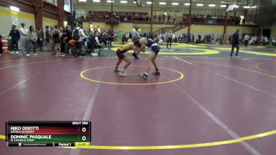 106 lbs Cons. Round 4 - Dominic Pasquale, IC Catholic Prep vs Niko Odiotti, Loyola Academy