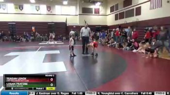 Round 2 - Logan Fratzbe, Evansdale Wolves vs Teagan Lenox, East Buchanan Mat Club