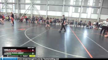 70-71 lbs Round 1 - Amelia McCoy, Chewelah Mat Cats Wrestling vs Landon Musick Brent, Potlatch WC