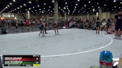 90 lbs 2nd Wrestleback (16 Team) - Gage Richardson, Panhandle Punishers vs Jericho Shearon, Alabama Elite Black