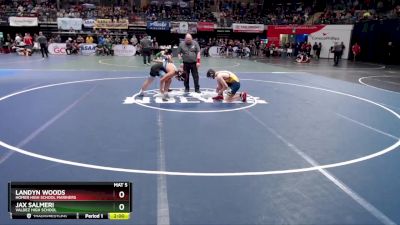 152 lbs Quarterfinal - Landyn Woods, Homer High School Mariners vs Jax Salmeri, Valdez High School