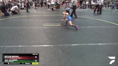 50 lbs Round 4 - Ava Galindez, Massa Maniacs vs Skyler Brown, Region Wrestling Academy