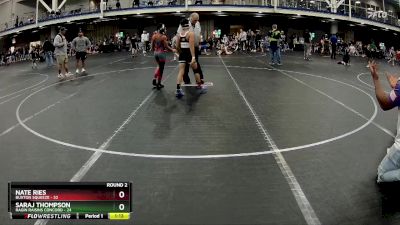 92 lbs Round 2 (4 Team) - Saraj Thompson, Ragin Raisins Concord vs Nate Ries, Buxton Squeeze