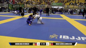 Maria Cláudia Almeida Silva vs Janaina Maia De Menezes 2025 Brasileiro Jiu-Jitsu IBJJF
