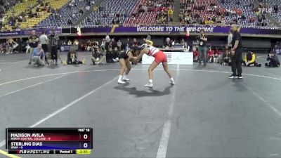 103 lbs Placement Matches (16 Team) - Sterling Dias, Iowa vs Madison Avila, North Central College