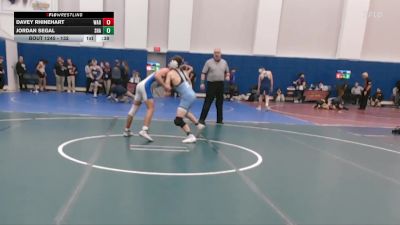 132 lbs Cons. Round 2 - Davey Rhinehart, Warren Hills vs Jordan Segal, Shawnee