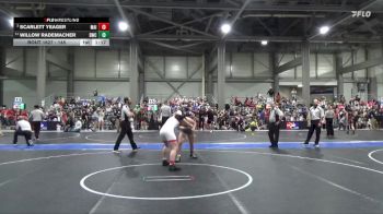 145 lbs Quarterfinal - Scarlett Yeager, Maize vs Willow Rademacher, Bobcat Wrestling Club