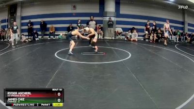 88 lbs Round 3 (8 Team) - Ryder Ascherl, U2 Uprising Black vs James Chiz, CTWHALE