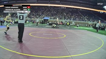 D1-190 lbs Cons. Semi - Draven Mc Allister, Fraser HS vs Logan Hammingh, Rockford HS