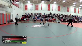 132 lbs Cons. Semi - Rylee Brown, Norton vs Jakob DeLuca, Poland Seminary