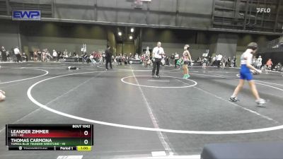 55 lbs Round 2 - Leander Zimmer, WTC vs Thomas Carmona, Topeka Blue Thunder Wrestling