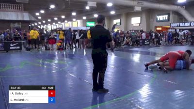 100 kg Quarters - Amos Bailey, Las Vegas Wrestling Club vs Dustin Mollard, California