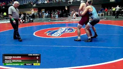 4A-175 lbs Cons. Round 2 - Hayden Sullens, Chestatee vs Makoa Serapion, Starr`s Mill