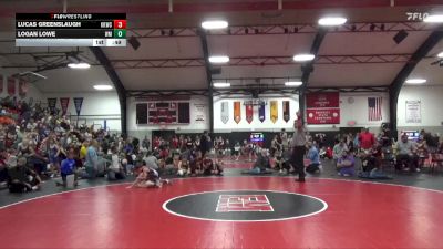 57-63 lbs Cons. Round 1 - Lucas Greenslaugh, Keokuk Kids Wrestling Club vs Logan Lowe, Washington Matbackers