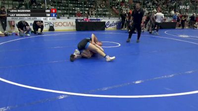 140 lbs Semis - Lexa Rozevink, CIWC vs Lily Weinreich, The Best Wrestler