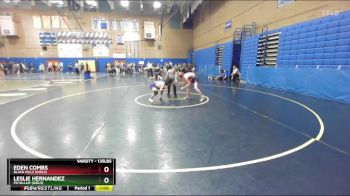 135lbs Cons. Round 2 - Eden Combs, Black Hills (Girls) vs Leslie Hernandez, Puyallup (Girls)
