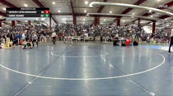 132 lbs Cons. Round 1 - Anthony Lopez-Hernandez, Battle Mountain vs Aden Adams, Eureka