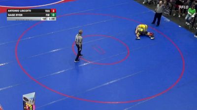132 lbs Round Of 16 - Antonio Liscotti, Yough vs Gage Ryer, Pine Richland