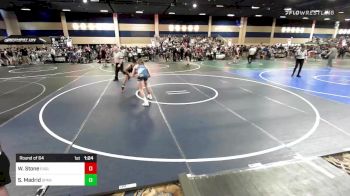 126 lbs Round Of 64 - Wylie Stone, Eagle HS vs Sevastian Madrid, Spanky's WC