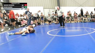 90 lbs Rr Rnd 5 - Mason Worden, Mat Demon - K8 vs Ronin Barro, Brawler Elite - K8