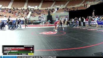 D1-157 lbs Quarterfinal - Carter Fawcett, Pinnacle vs Christopher Castaneda, Red Mountain