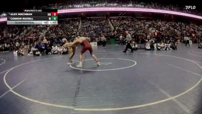 2A 165 lbs Quarterfinal - Connor Ridgell, Wilkes Central High School vs Alex Hinchman, Seaforth High School