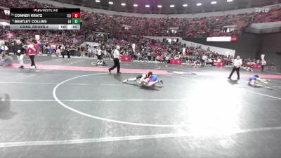 105 lbs Cons. Round 2 - Conner Kratz, Slinger vs Bentley Collins, Laona/Wabeno Rebels