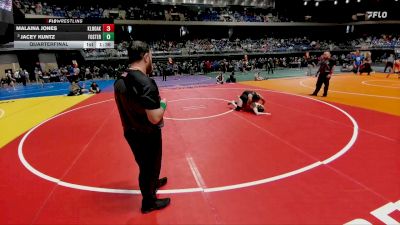 6A 145 lbs Quarterfinal - Jacey Kuntz, Richmond Foster vs Malaina Jones, Klein Oak