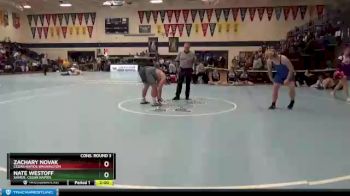 220 lbs Cons. Round 3 - Nate Westoff, Xavier, Cedar Rapids vs Zachary Novak, Cedar Rapids Washington