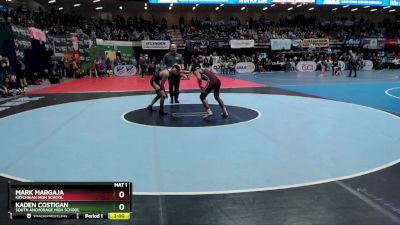 125 lbs Champ. Round 1 - Kaden Costigan, South Anchorage High School vs Mark Margaja, Ketchikan High School