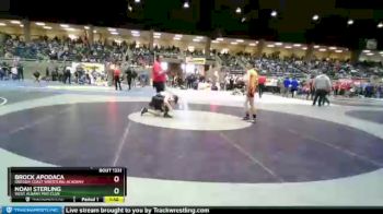 117 lbs Quarterfinal - Noah Sterling, West Albany Mat Club vs Brock Apodaca, Oregon Coast Wrestling Academy