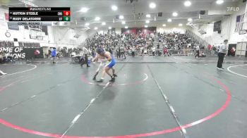 157 lbs Cons. Round 1 - Rudy Delatorre, Littlerock vs Hutton Steele, Santa Margarita