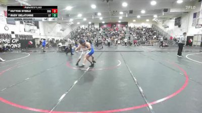 157 lbs Cons. Round 1 - Rudy Delatorre, Littlerock vs Hutton Steele, Santa Margarita