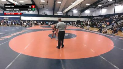 157 lbs Cons. Round 3 - Caleb Cox, Wheaton vs Michael Beers, Elizabethtown