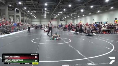 64 lbs Semifinal - Abram Griekspoor, Wichita Blue Knights vs Pierce Clemens, South Central Punishers