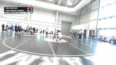 112 lbs Semifinal - Zeke Sanchez, Sanderson Wrestling Academy vs Trey Swaggy Fowkes, Sanderson Wrestling Academy