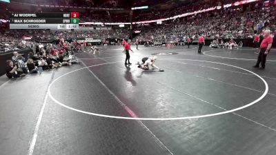 106 lbs Semis - Max Schroeder, Sauk Prairie/Wisconsin Heights vs AJ Woerpel, Hortonville