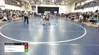 138 lbs Quarterfinal - Kaden Dustin, Noble vs Karson Tibbetts, Piscataquis