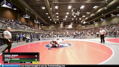 2A 190 lbs Quarterfinal - Emilio Jackson, Millard vs Soren Jensen, Gunnison Valley