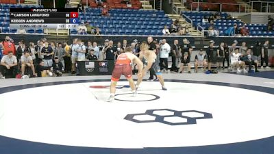 190 lbs Cons. Rd Of 64 - Carson Langford, Oregon vs Keegen Andrews, Ohio
