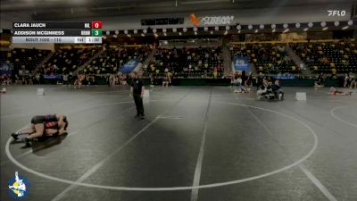 115 lbs 17th Place Match - Addison Mcginness, Raccoon River-Northwest vs Clara Jauch, Milton