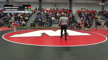 130 lbs Champ. Round 1 - Emerson Dermody, Williamsburg vs Aubree Bunnell, Fort Madison