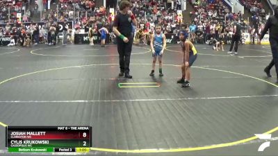 77 lbs Quarterfinal - Dallas Harris, Center Line WC vs Oliver Webb, Orchard View Jr Wrestlers